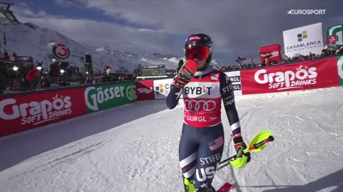 Mikaela shiffrin fa il vuoto in seconda manche, due su due in slalom, il video della vittoria a gurgl