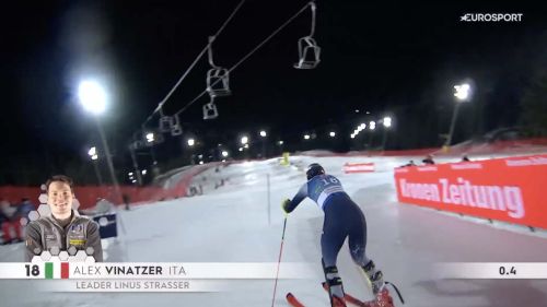 Alex vinatzer sfrutta bene i segni a schladming, 5° nella 1ª manche dello slalom