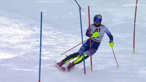Alex vinatzer a kitzbuehel torna sul podio in slalom in coppa del mondo dopo quattro anni, il video