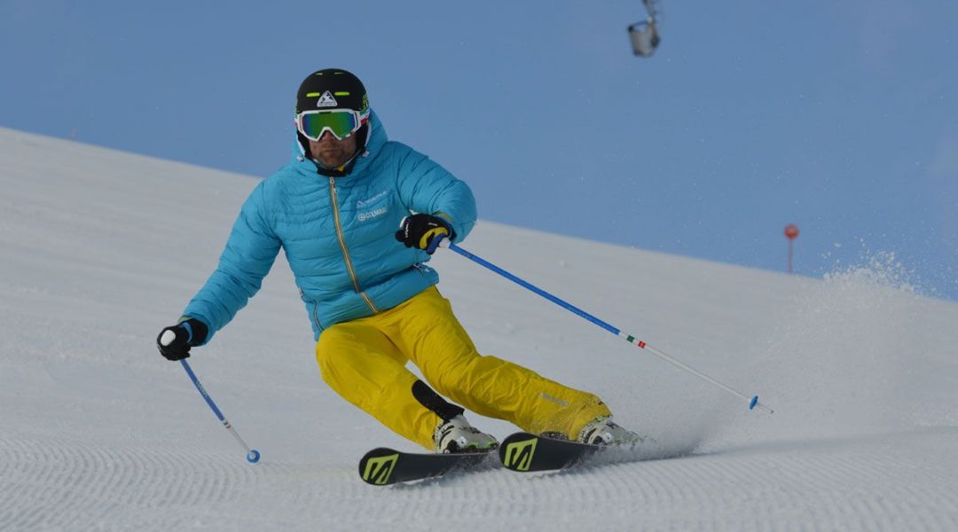 Rolando Bertolina al test di Salomon X-race LAB 182 (2017)