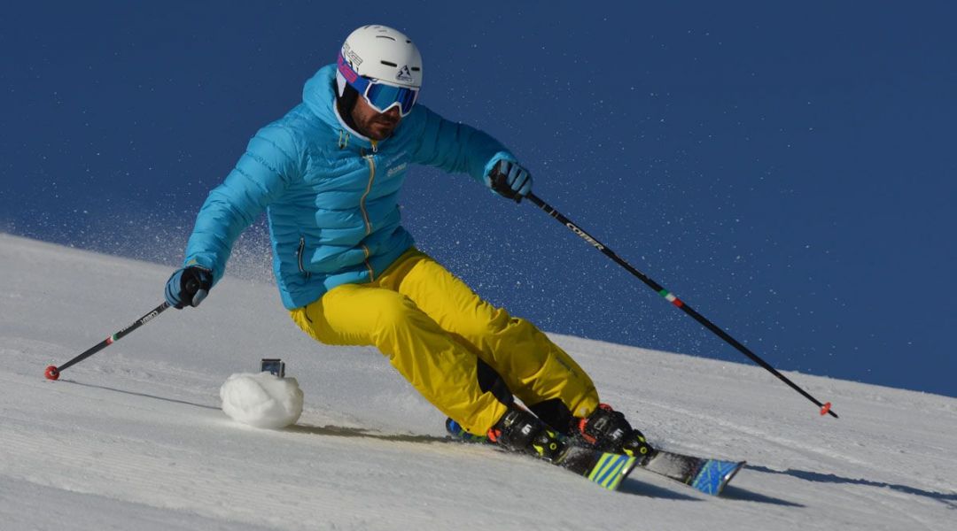 Stefano Casalino al test di Salomon X-race LAB 165 (2017)