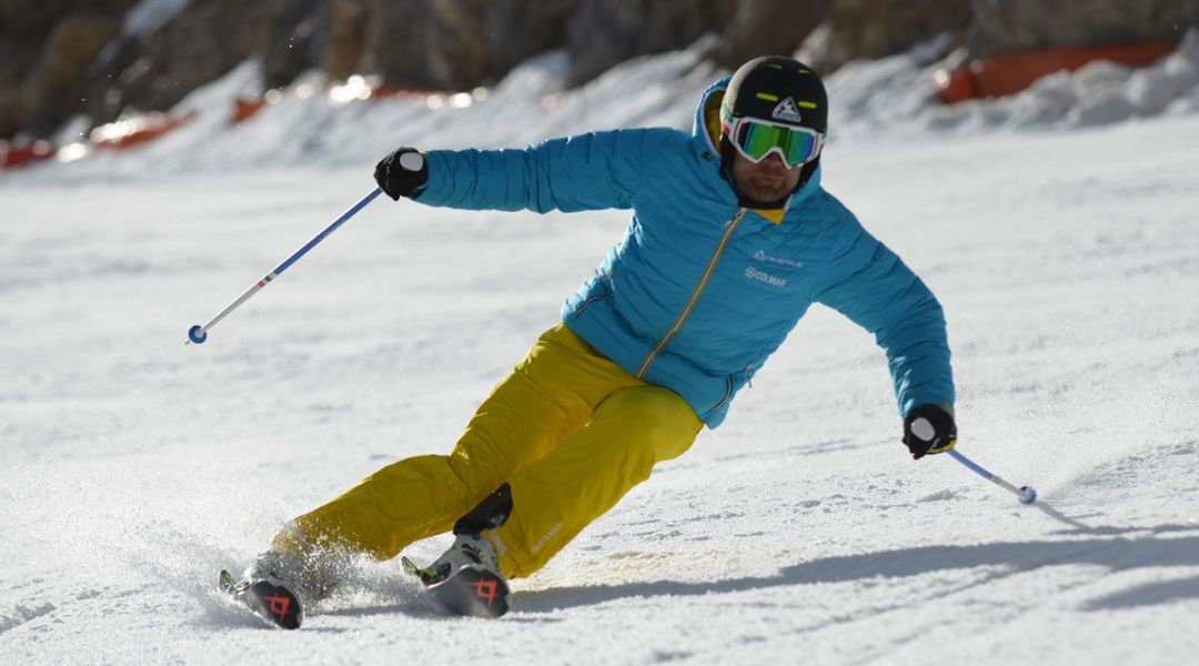 Rolando Bertolina al test di Volkl Racetiger Speedwall SL UVO (2017)