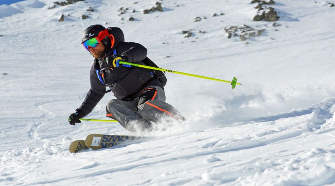 Rolando Bertolina al test di Blackcrows Daemon (2019)