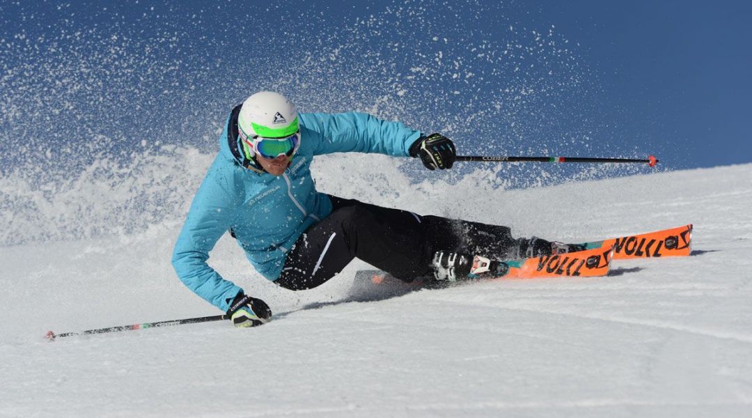 Stefano Belingheri al test di Volkl Racetiger Speedwall GS UVO (2016)