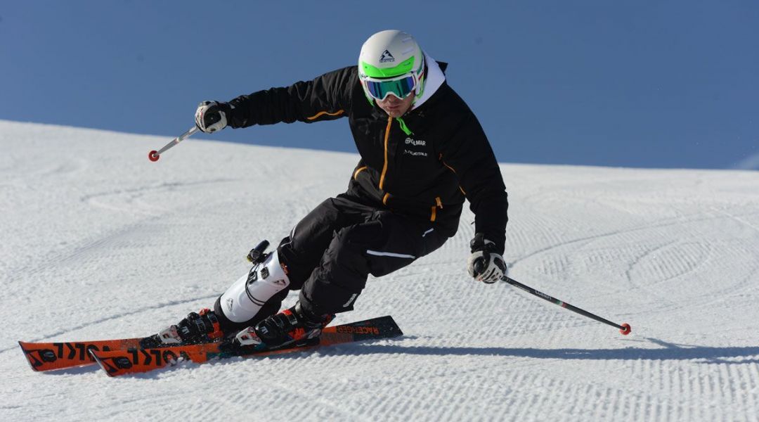 Andrea Odinotte al test di Volkl Racetiger Speedwall GS UVO (2016)