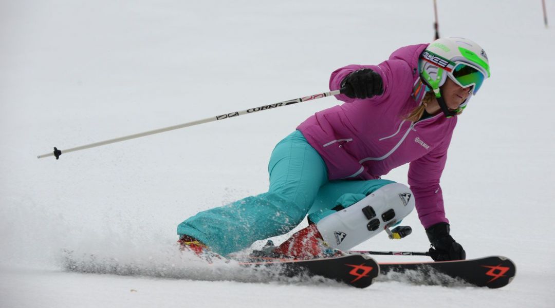 Valentina Pepino al test di Volkl Racetiger Speedwall SL UVO (2015)
