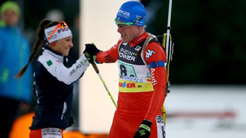 Dorothea Wierer e Lukas Hofer al via del World Team Challenge di Gelsenkirchen