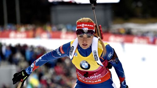 Gabriela Soukalova regina del poligono di Ruhpolding. Sua la mass start