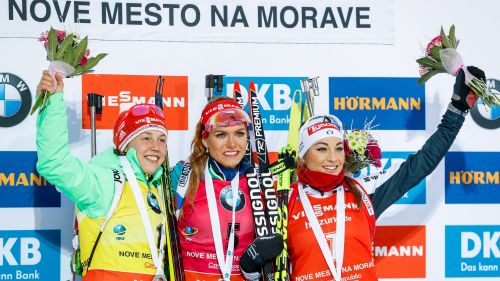 Wierer: 'Risultati che fanno bene alla testa'; Koukalova: 'Spero di aver fatto un bel regalo di Natale ai cechi!'