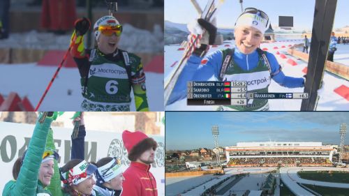 Karin Oberhofer 3^ nella mass start femminile della 'Gara dei Campioni' vinta da Darya Domracheva