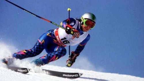 Deborah compagnoni vince ad albertville 1992 il primo oro olimpico della carriera