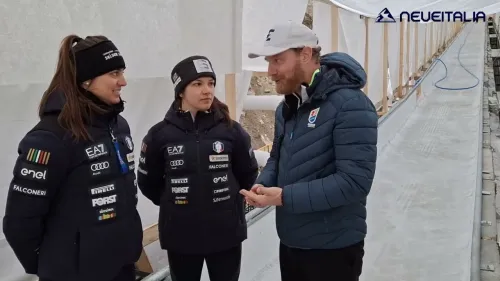 Pre-omologazione della nuova pista di slittino di Cortina