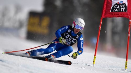 Un allenamento in piscina di nadia fanchini