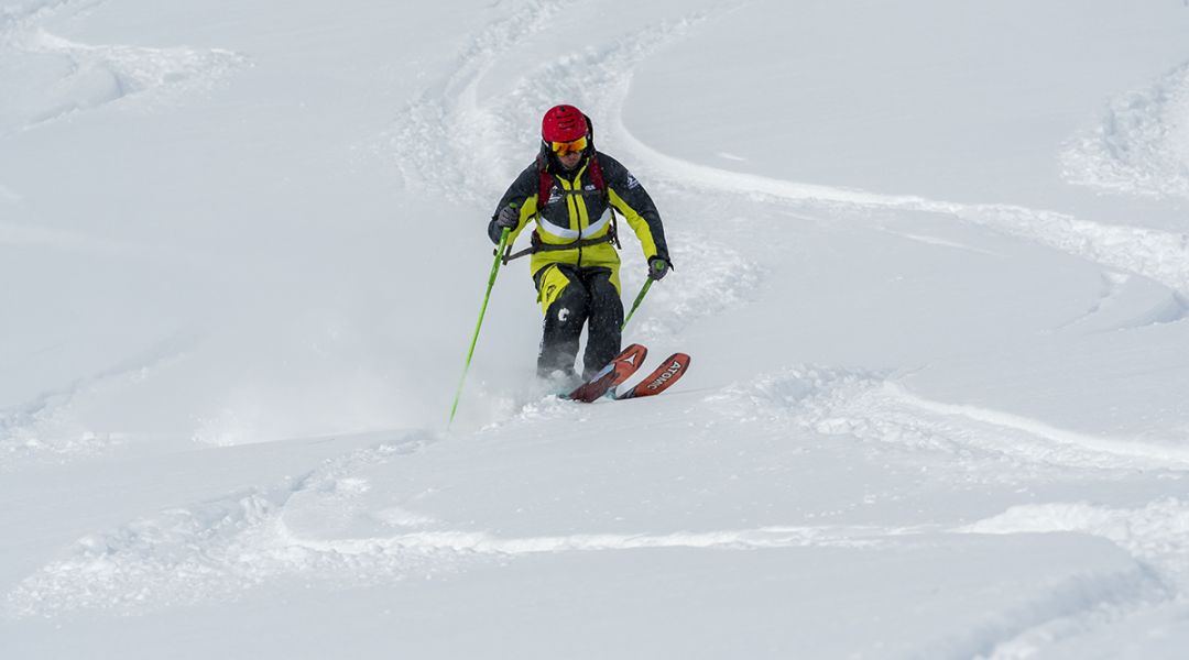 Federico Mezzavilla al test di Atomic Bent 110 (2025)