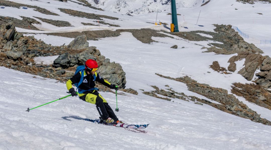 Luca Marchetti al test di Salomon QST Blank (2026)