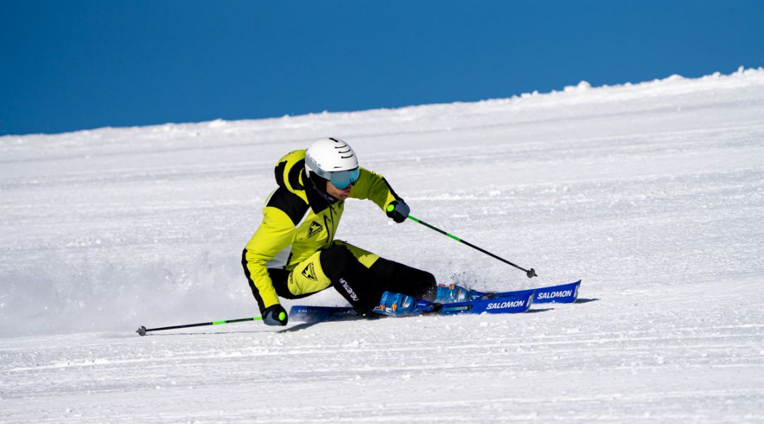 Matteo Garino al test di Salomon S/Race GS PRO (2024)