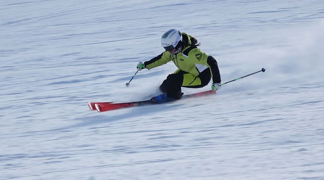 Isabel Anghilante al test di Volkl Racetiger RC  (2026)