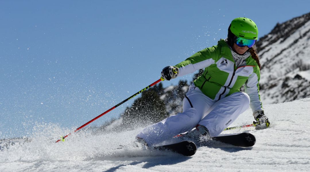 Isabel Anghilante al test di Volkl Flair SC (2018)