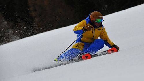 Andrea Odinotte al test di Dynastar Speed Master GS R22 (2020)