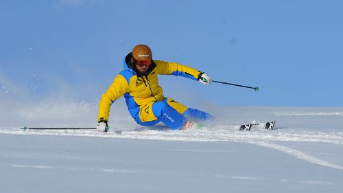 Max Novena al test di Rossignol Hero Master M18 (2019)