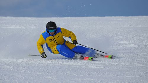 Riccardo Giacomel al test di Volkl Racetiger GS Pro Uvo 3D (2019)