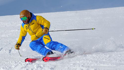 Andrea Odinotte al test di Atomic Redster TR (2019)