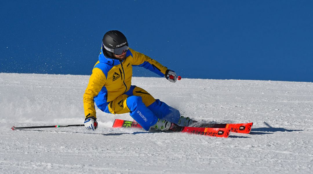 Federico Casnati al test di Volkl Racetiger GS (2020)